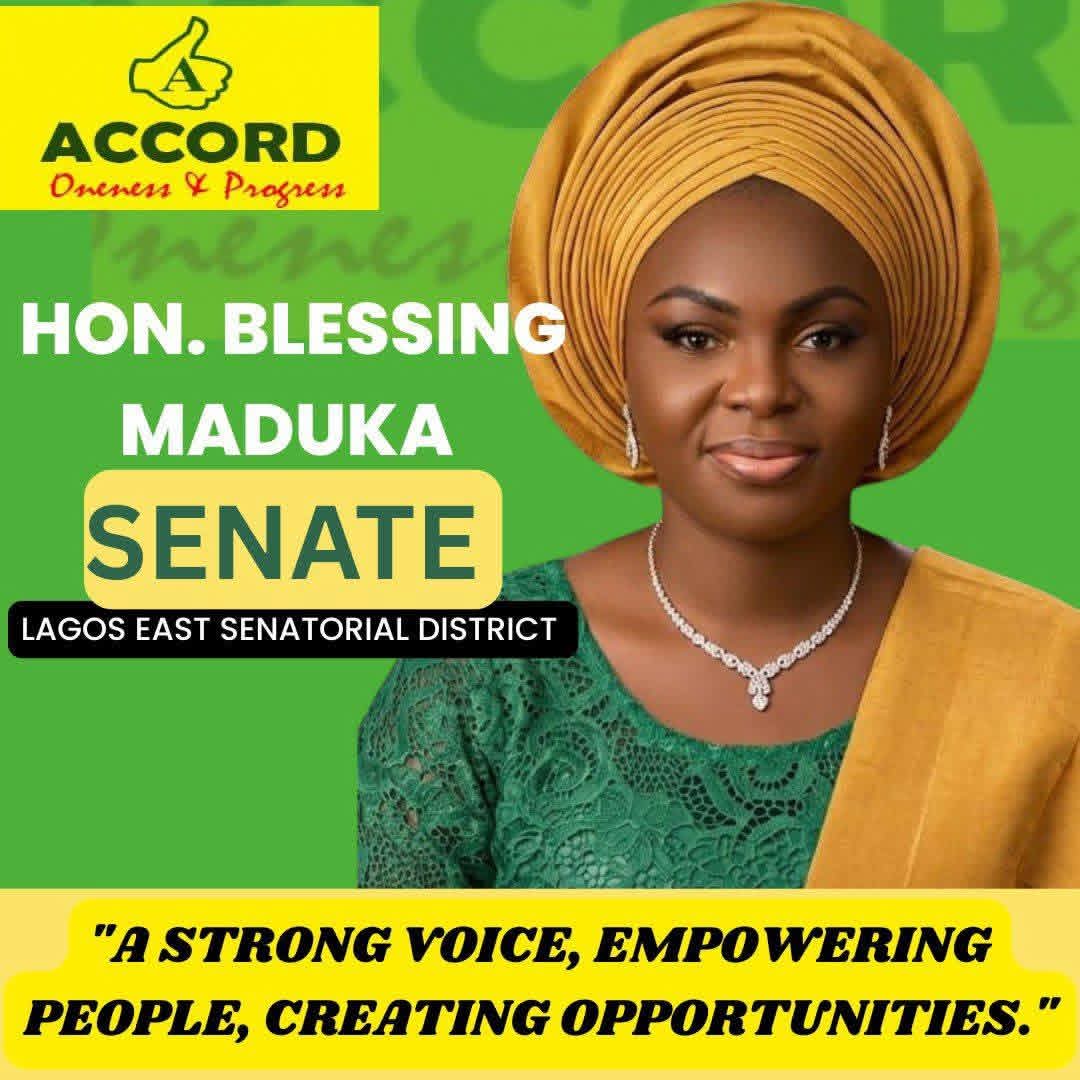 Hon. Blessing Maduka campaign poster